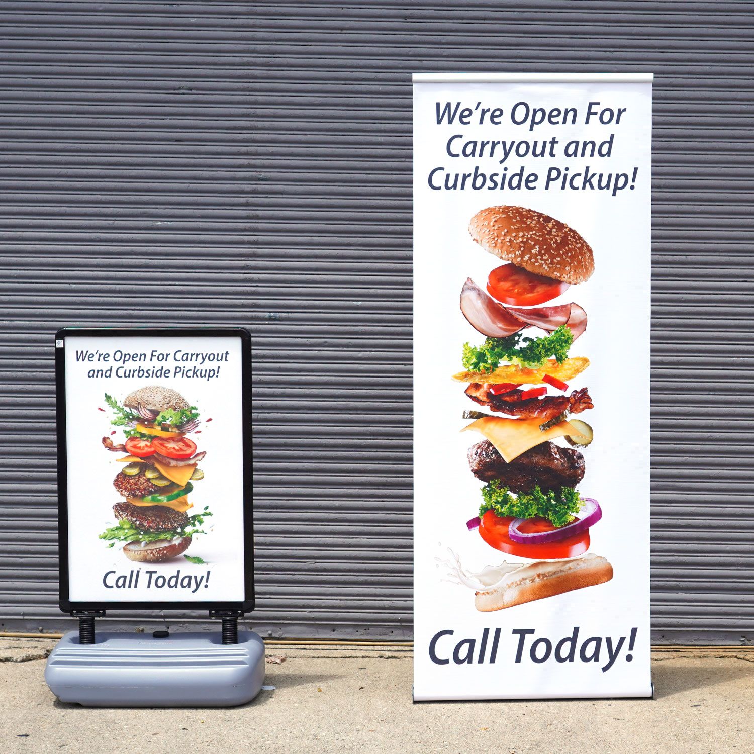 Banner Stand and Snap Sign