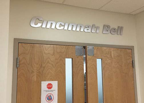 Cincinnati Bell Office Lettering