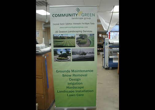 Community Green Landscape Banner Stand 2
