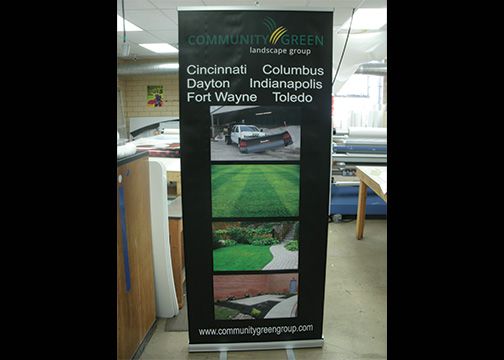 Community Green Landscape Banner STand 1