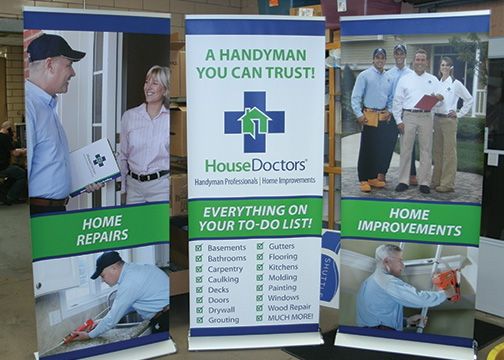 House Doctors Banner Stands