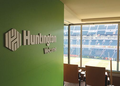 Huntington Bank Dimensional Lettering Paul Brown Stadium 2