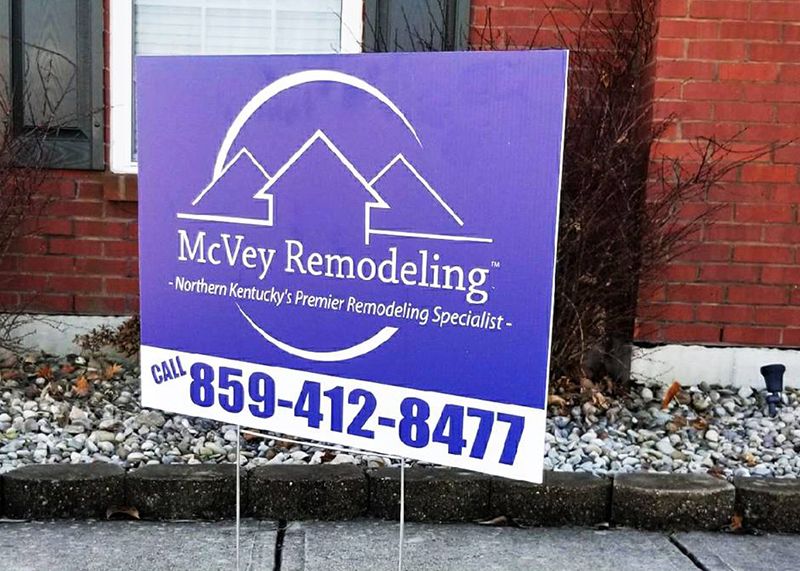 McVey Remodeling Yard Sign